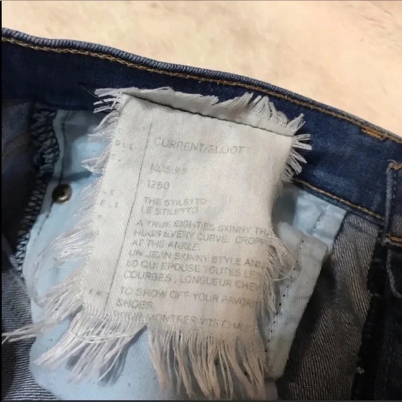 Current Elliot Stiletto Niagara Destroy Skinny 27 - Picture 6 of 9